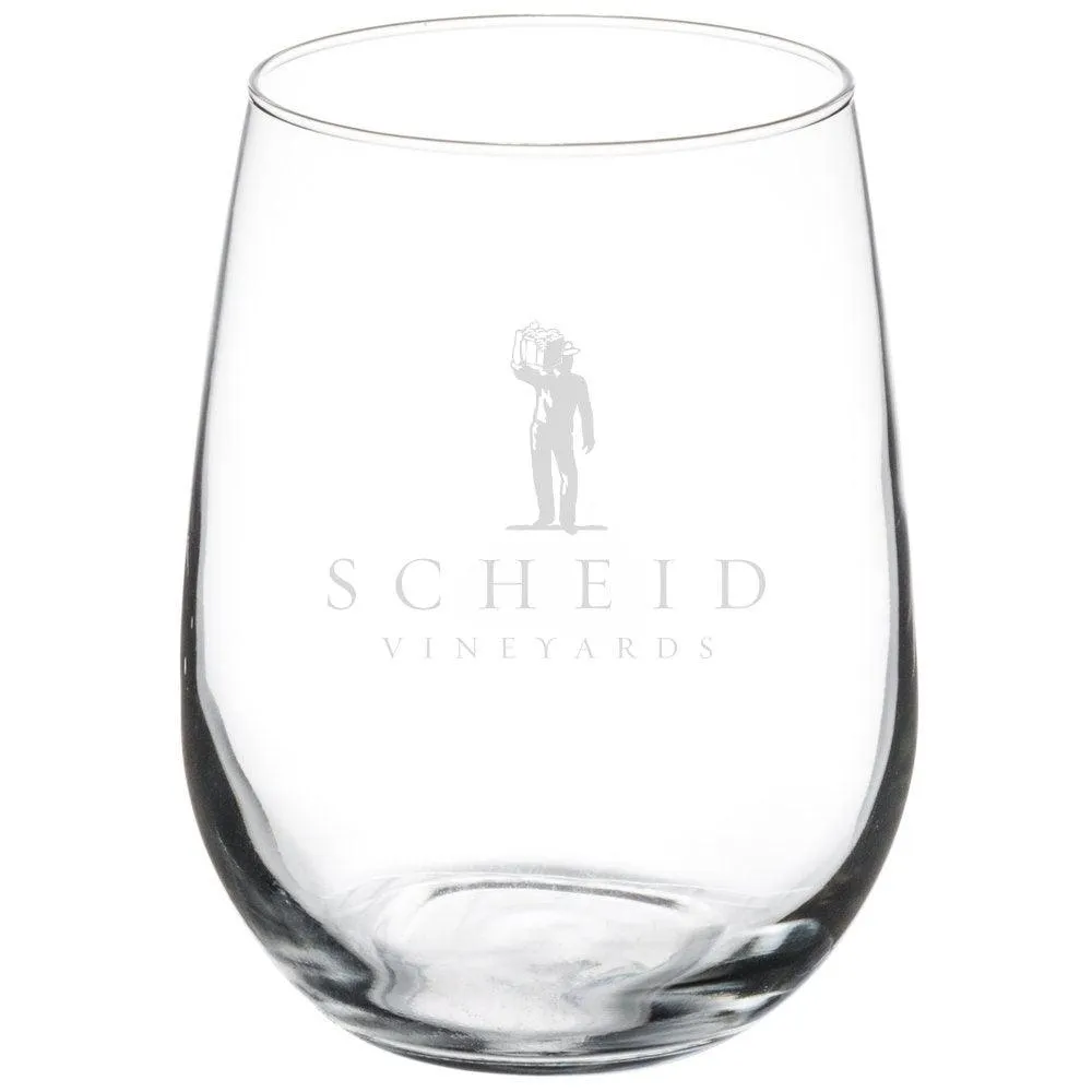 17 Oz. Stemless Wine Glass Customized with your Brand or Logo