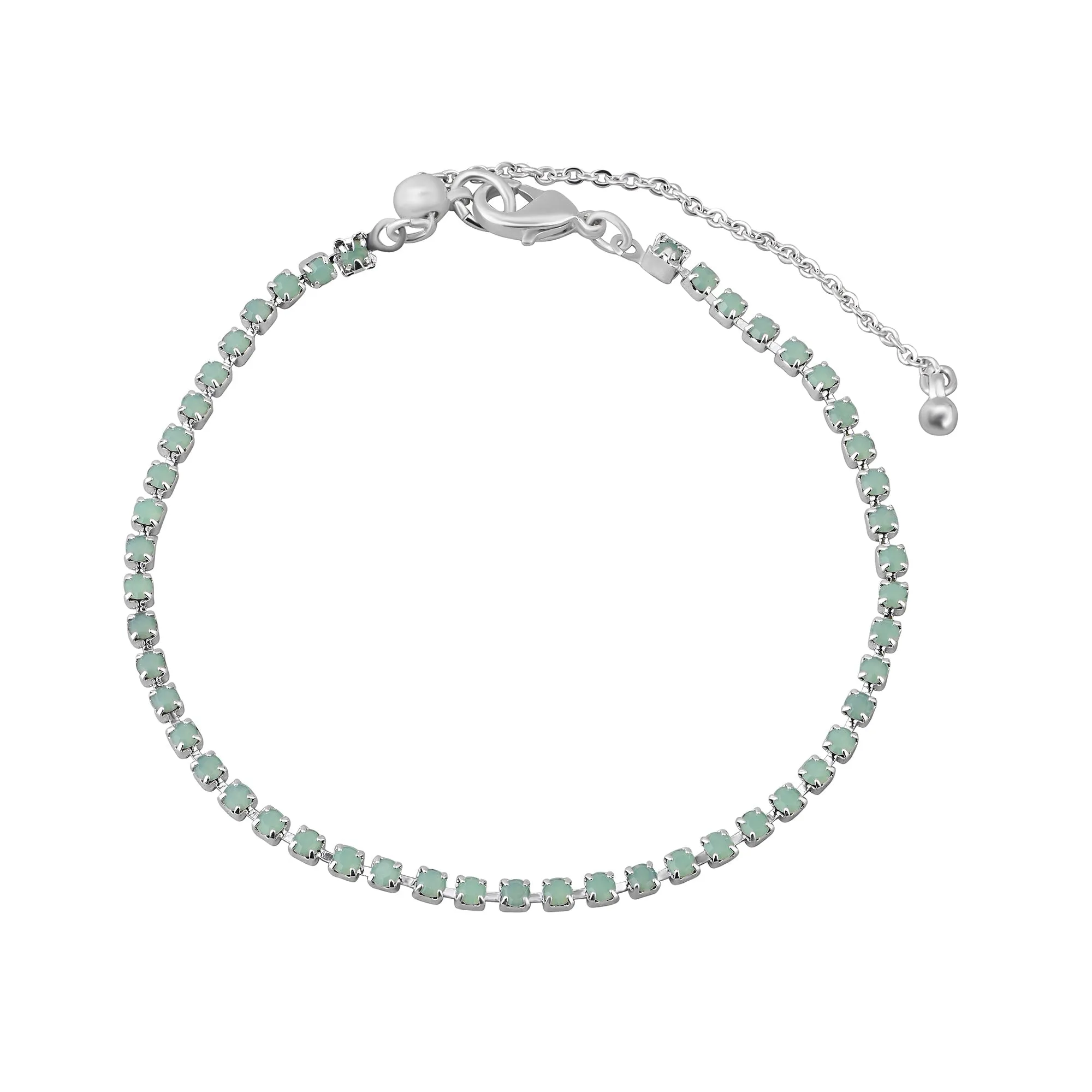 Accessorize London Women's Sterling Silver-Plated Cubic Zirconia Tennis Bracelet