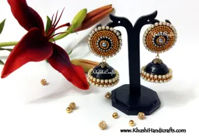 Aconitum Jhumkas in Black,Blue,Green,Pink