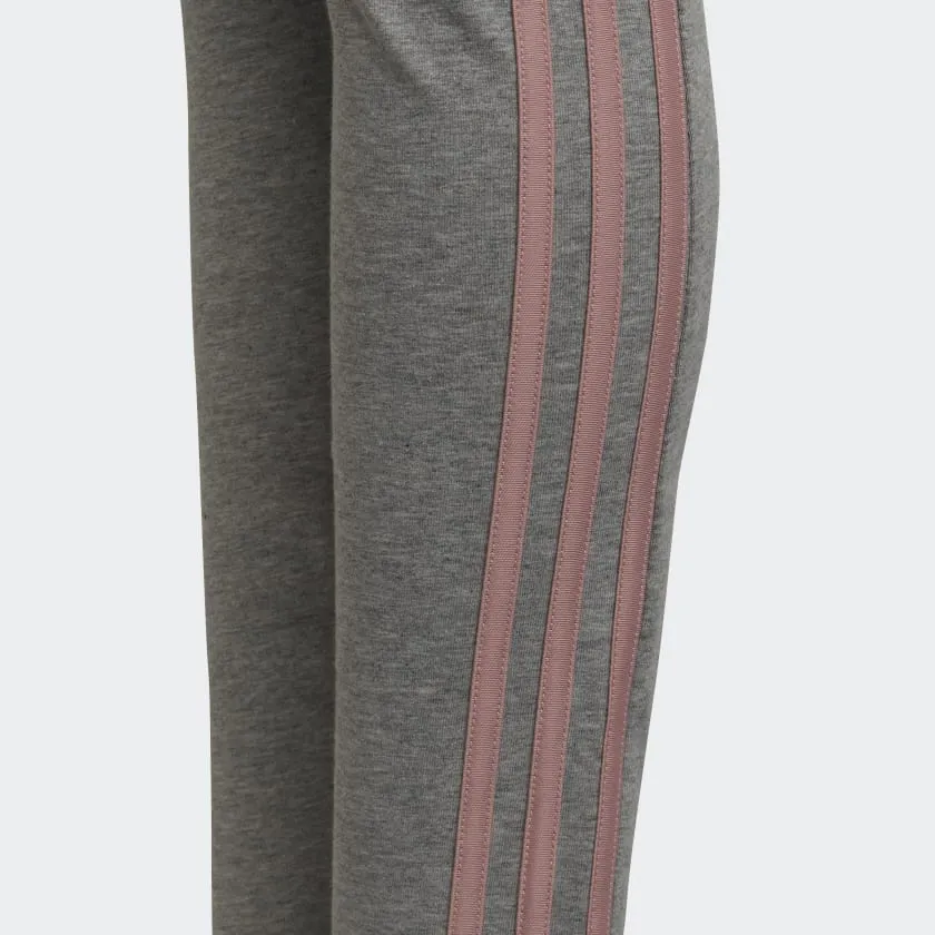 Adidas 3-Stripes Cotton Tight -Medium Grey Heather /Wonder Mauve