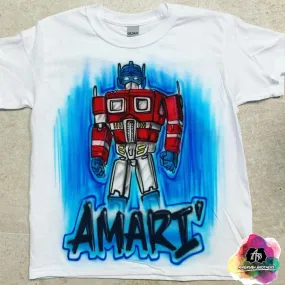 Airbrush Transformers Shirt Design