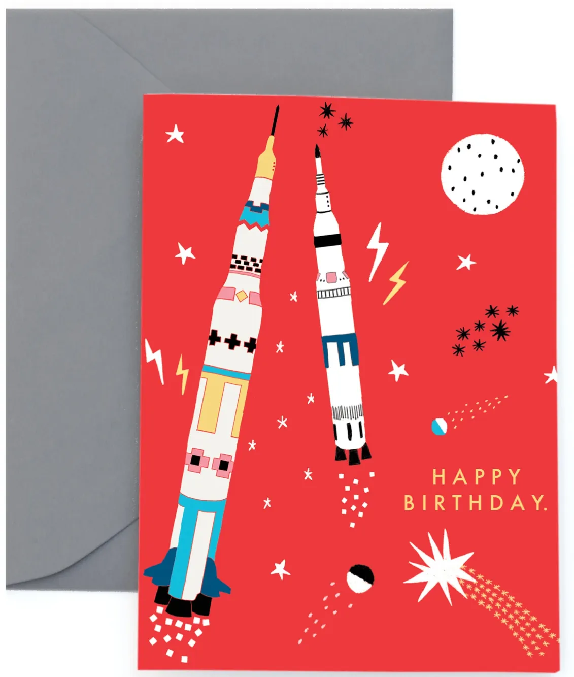 Apollo Soars Happy Birthday Notecard