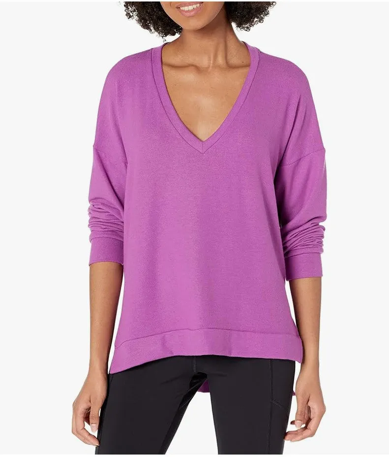 BY Long Weekend Lounge Pullover PLUM