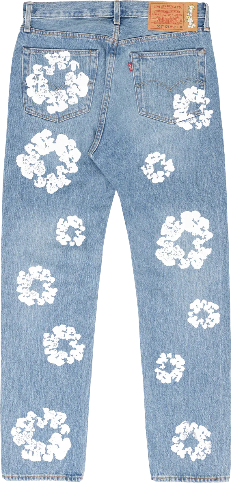 DENIM TEARS X LEVI'S COTTON WREATH JEAN LIGHT WASH