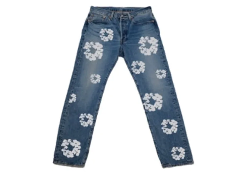 DENIM TEARS X LEVI'S COTTON WREATH JEAN LIGHT WASH