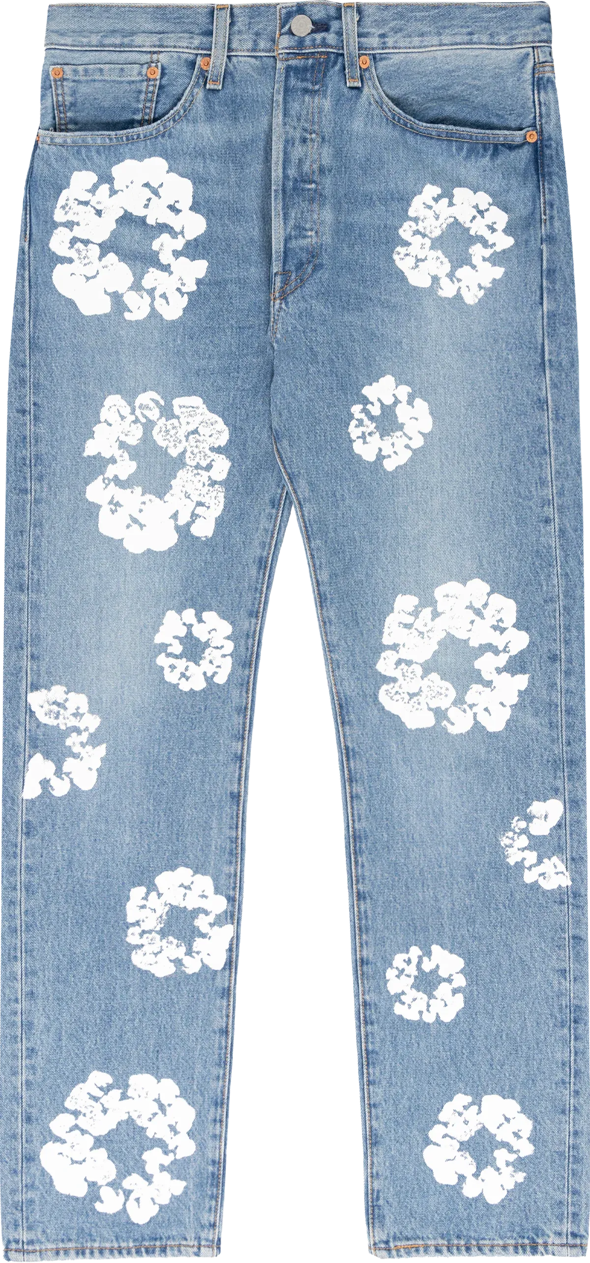 DENIM TEARS X LEVI'S COTTON WREATH JEAN LIGHT WASH