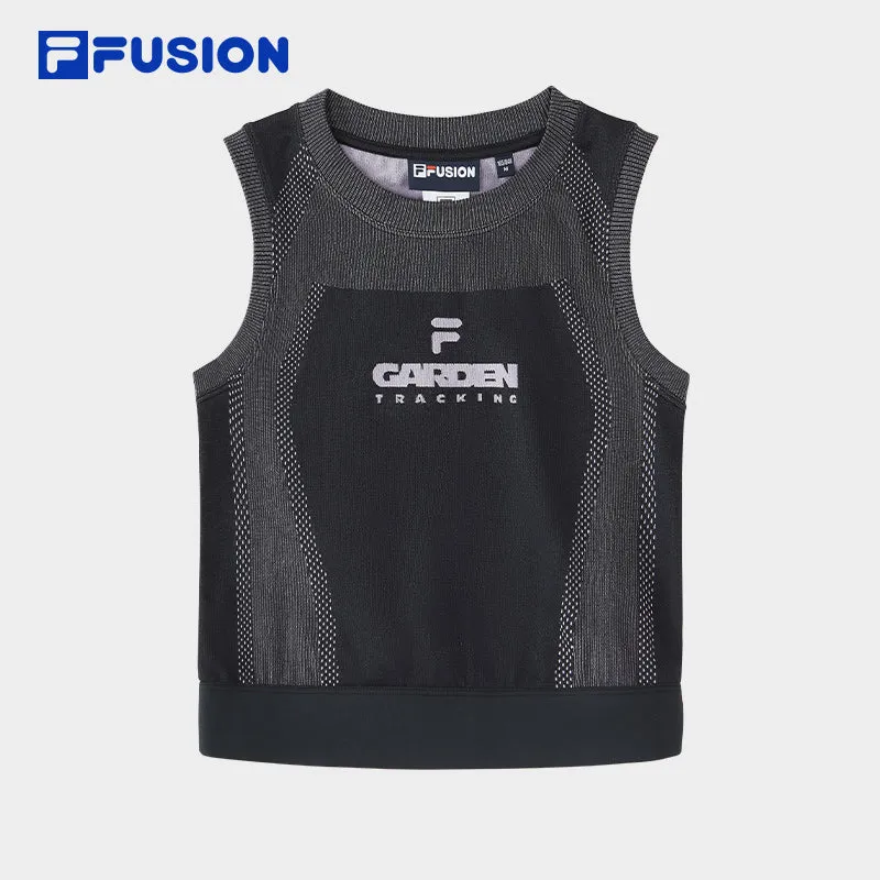 FILA FUSION INLINE URBAN TECH Women Cotton Vest (Black)