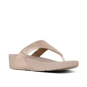 Fit Flop Lulu Leather Toepost Rose Gold      