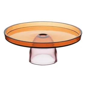 Gateaux Cake Stand 31cm - Tan / Pink