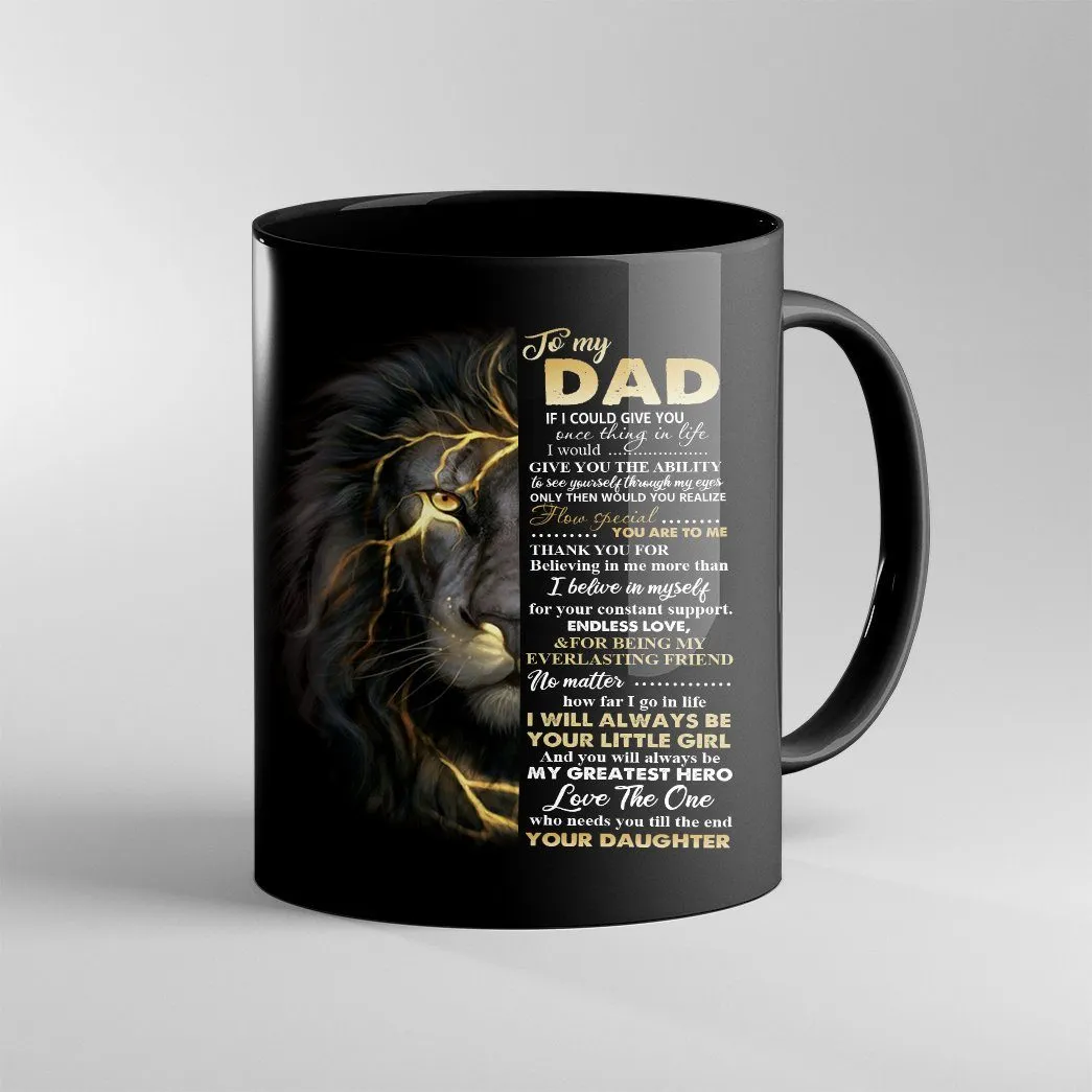 Gearhuman 3D Happy Father Day Gift My Dad Is My Greatest Hero Custom Name Mug