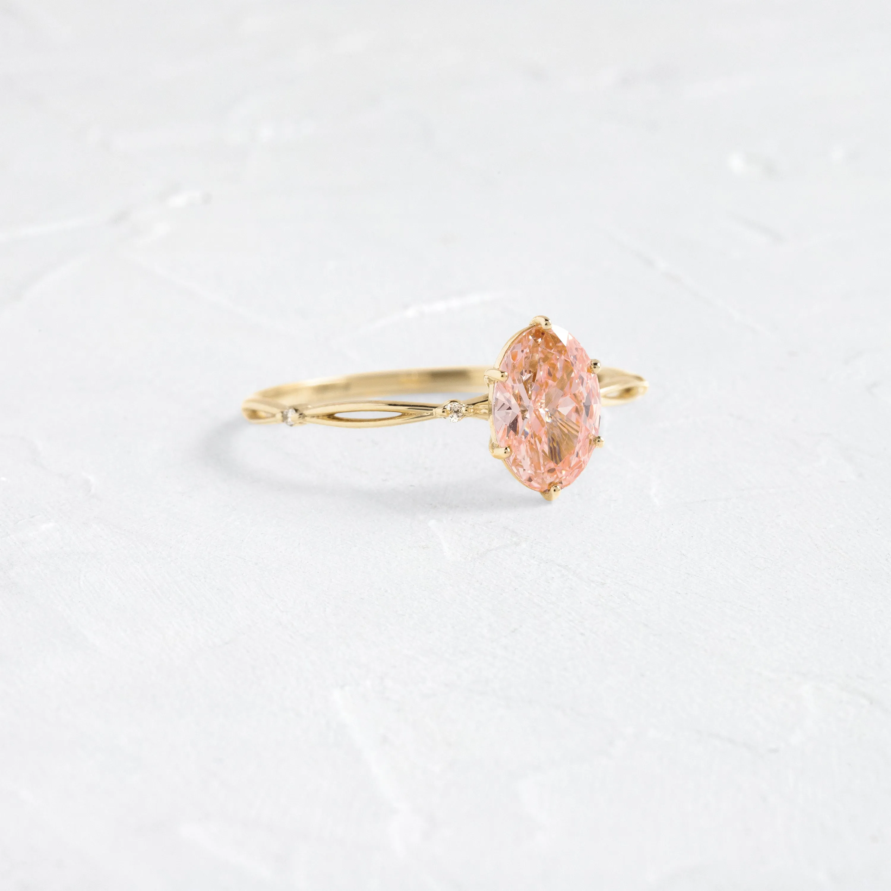 Hillside Ring, 1.02ct. Pink Diamond