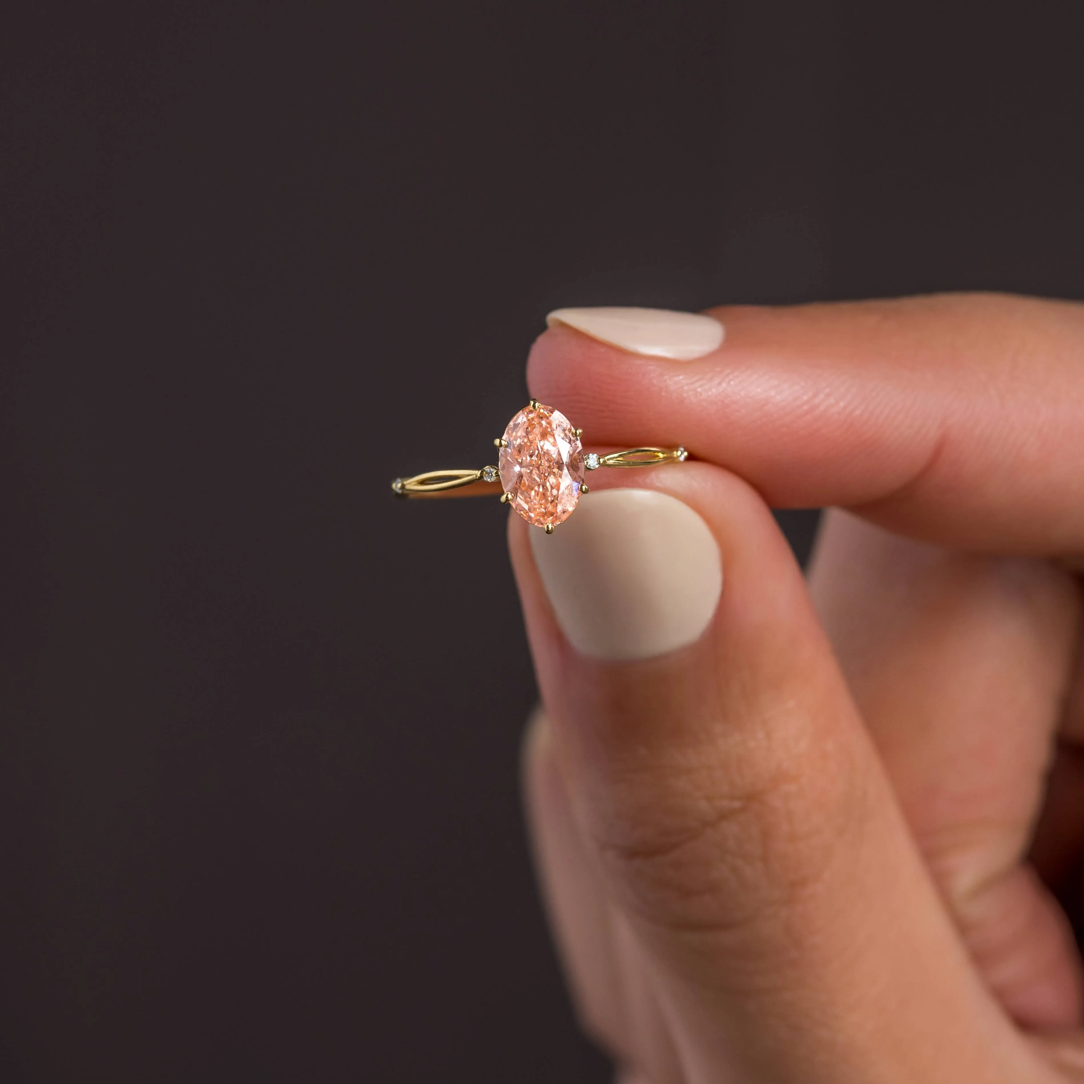 Hillside Ring, 1.02ct. Pink Diamond