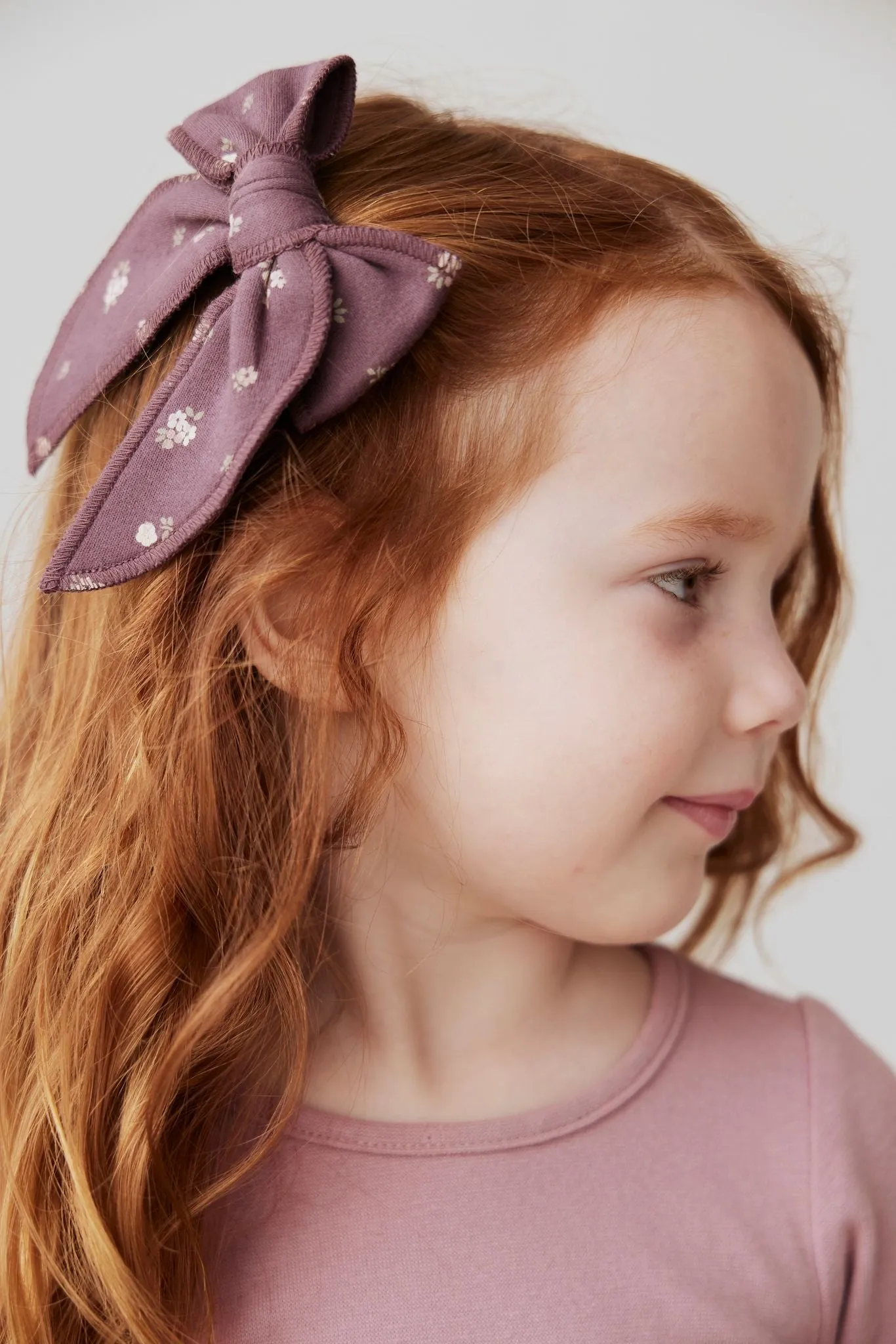 JAMIE KAY Organic Cotton Noelle Bow - Irina Fig