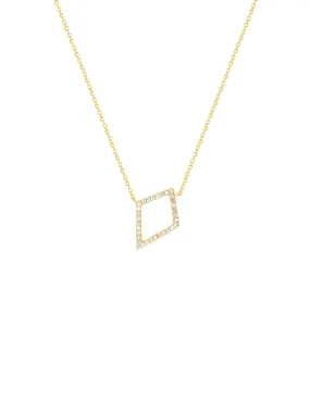 Kite Diamond Necklace 14K