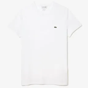 Lacoste Crew Neck Pima Cotton Jersey T Shirt (White) TH6709-51