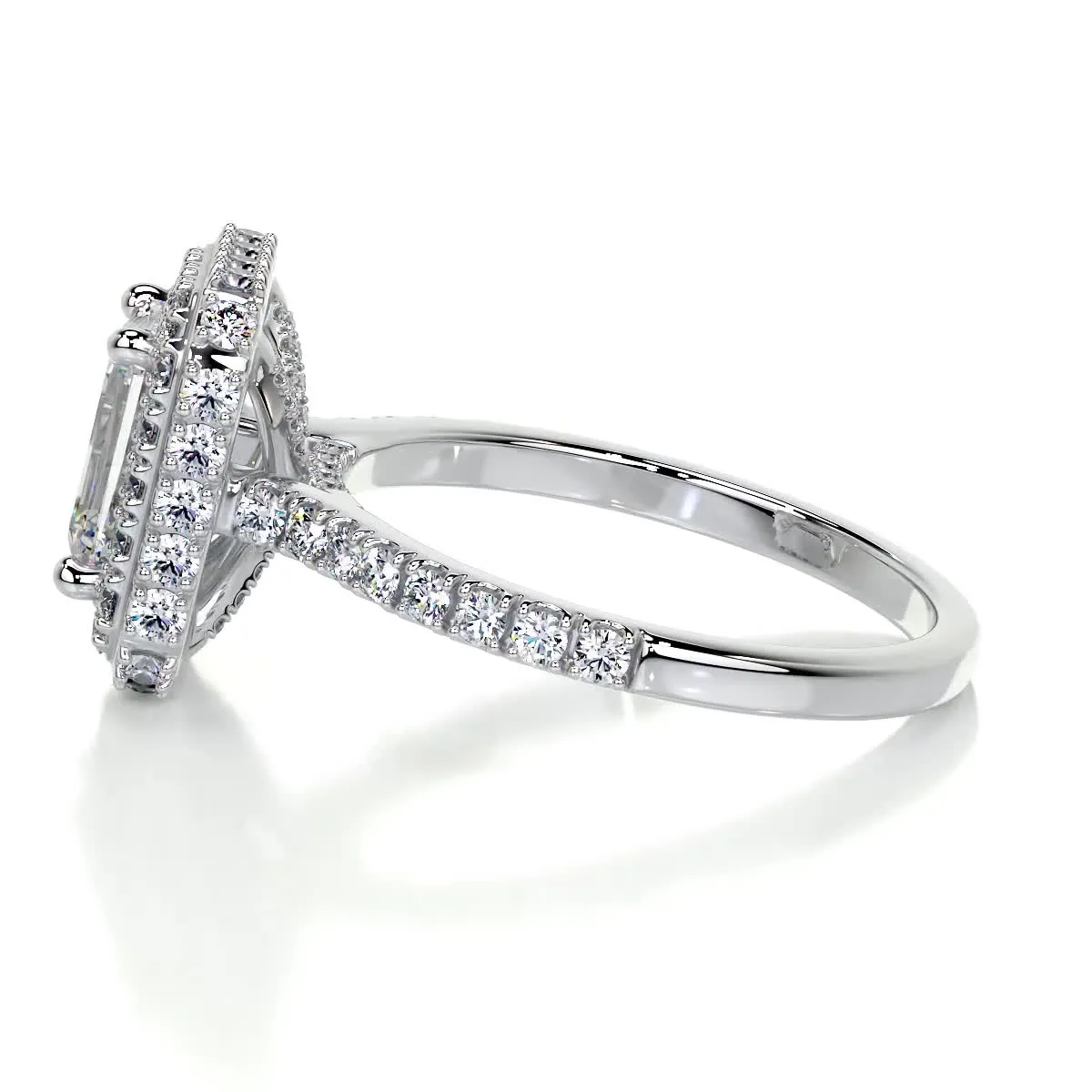 Lana Moissanite & Diamonds Ring -Platinum