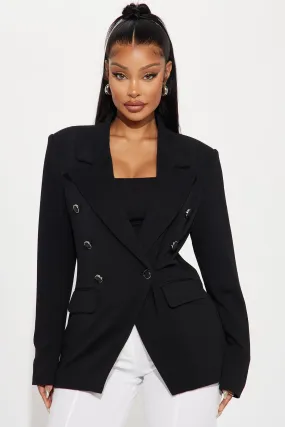 Leave It To Me Blazer - Black