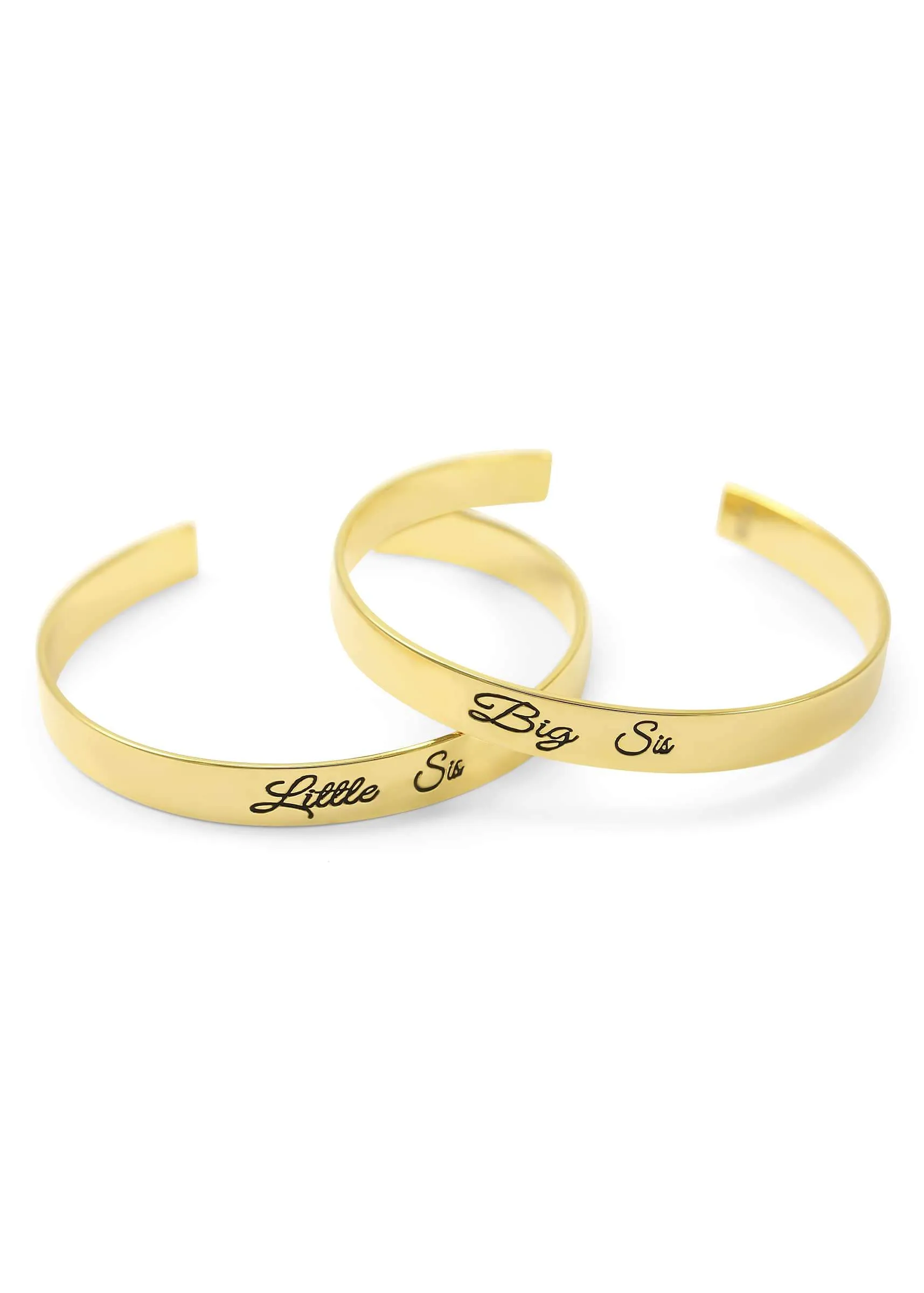 Little Sis Bangle Cuff Bracelet (gold)