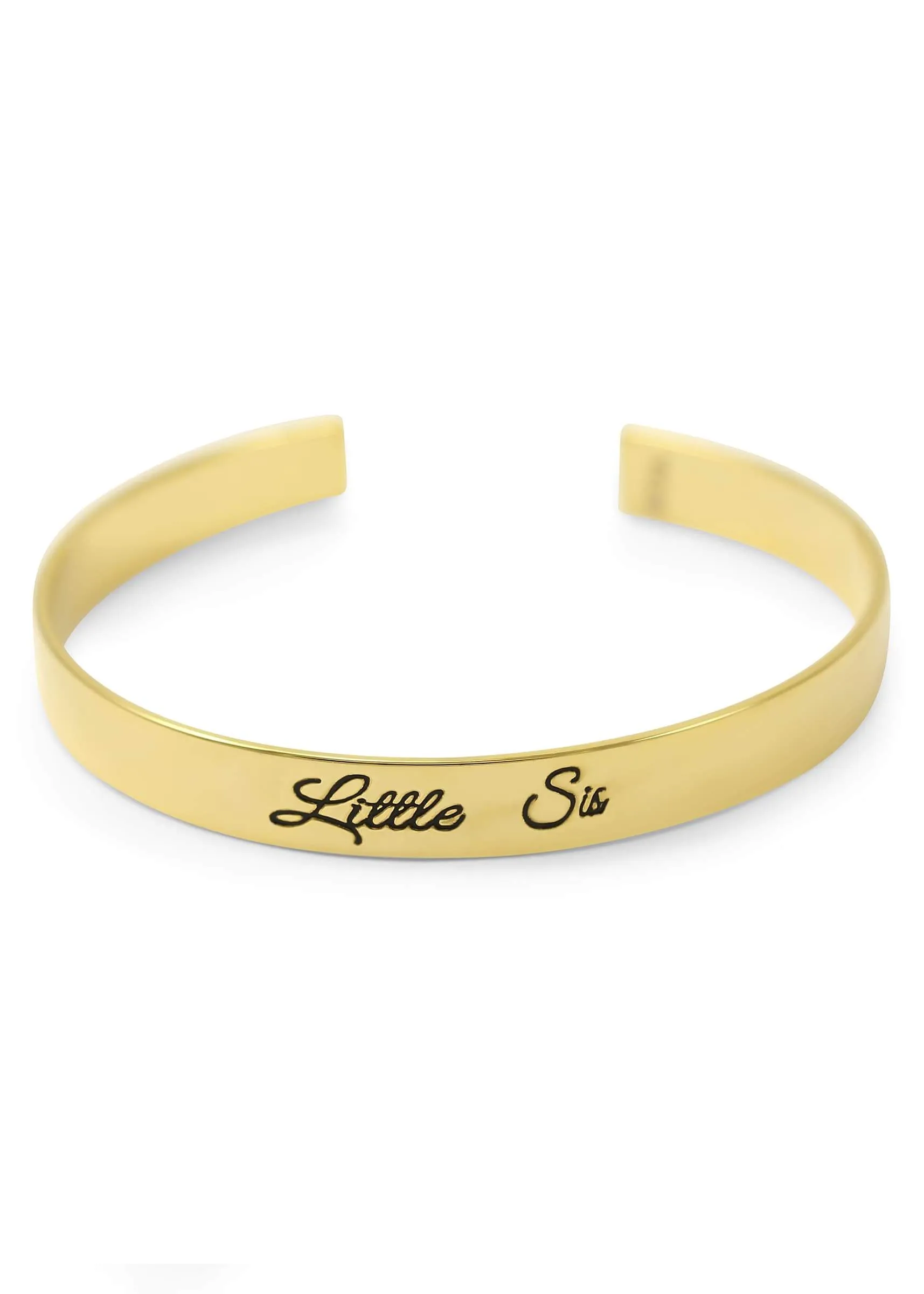 Little Sis Bangle Cuff Bracelet (gold)