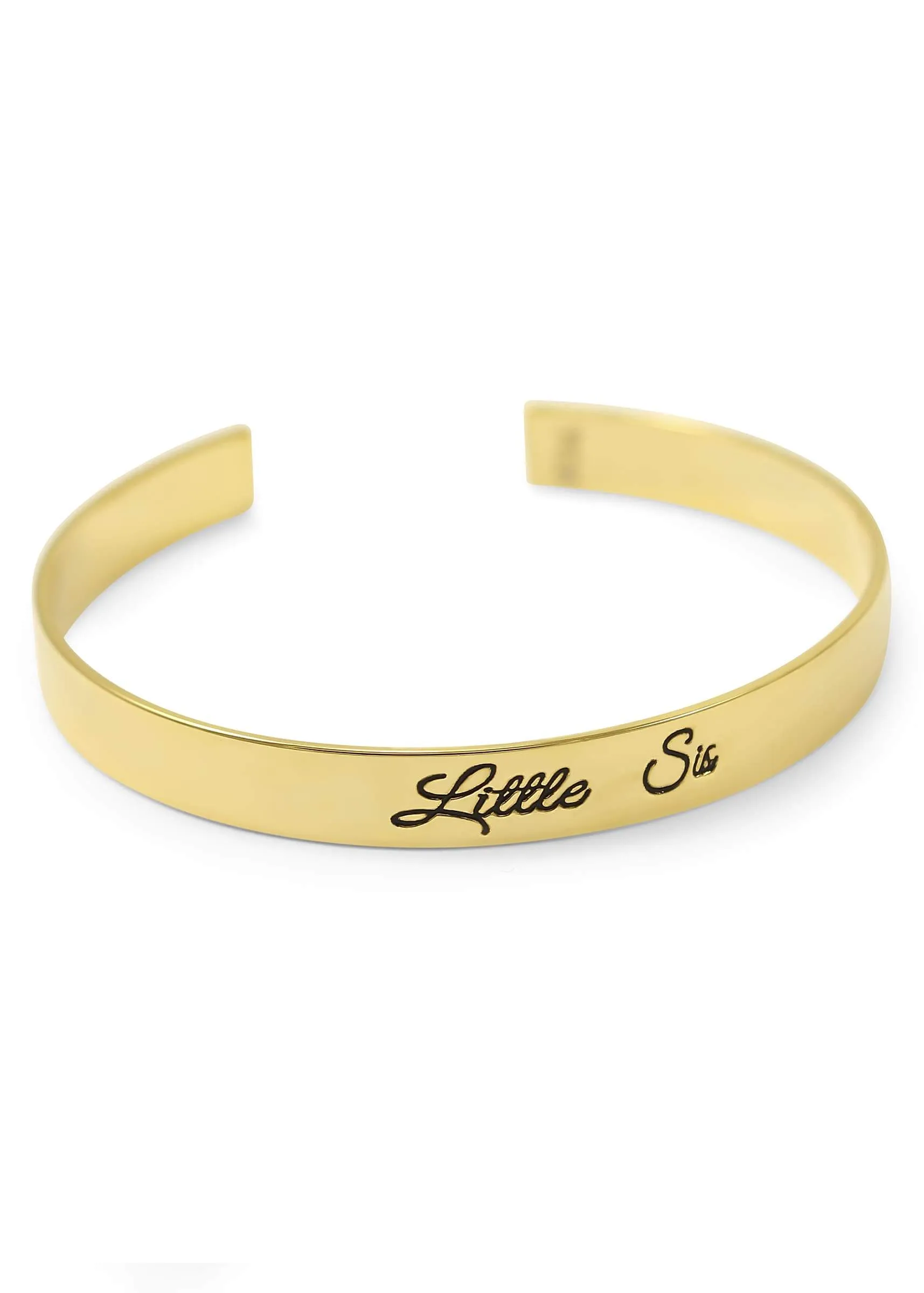 Little Sis Bangle Cuff Bracelet (gold)