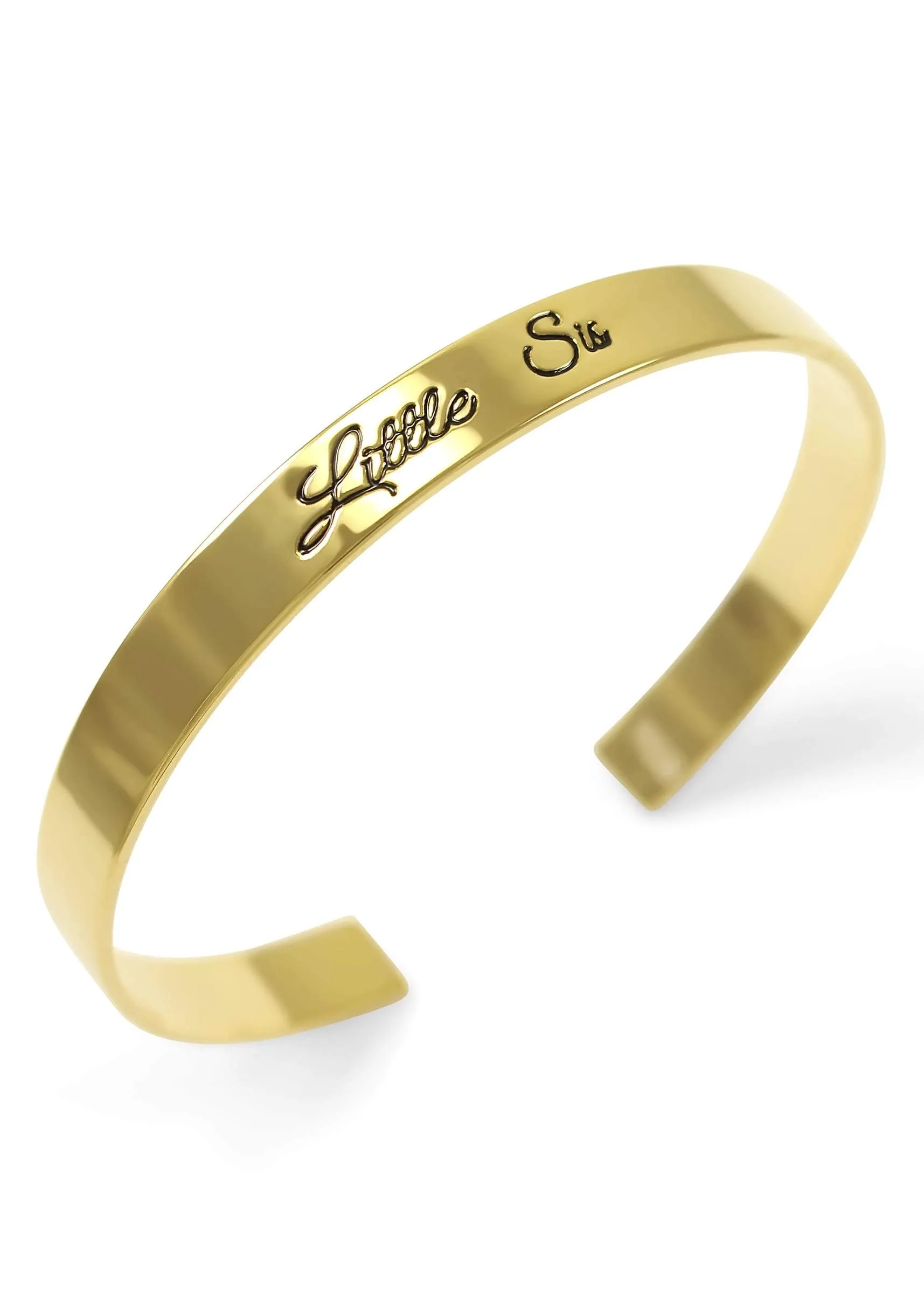 Little Sis Bangle Cuff Bracelet (gold)