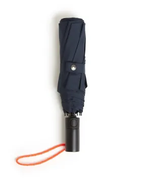 London Undercover Auto Push Button Compact Umbrella: Navy