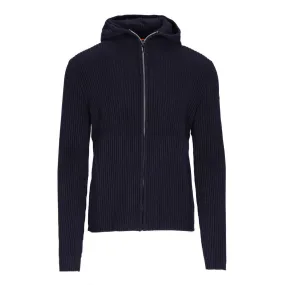 Maglione Uomo RRD Knit Cotton 7 Hood Zip Nero