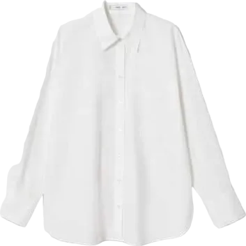 MANGO White Regular Fit Cotton Shirt BNWT UK 10