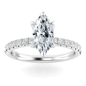 Millie - 18ct White Gold - Marquise