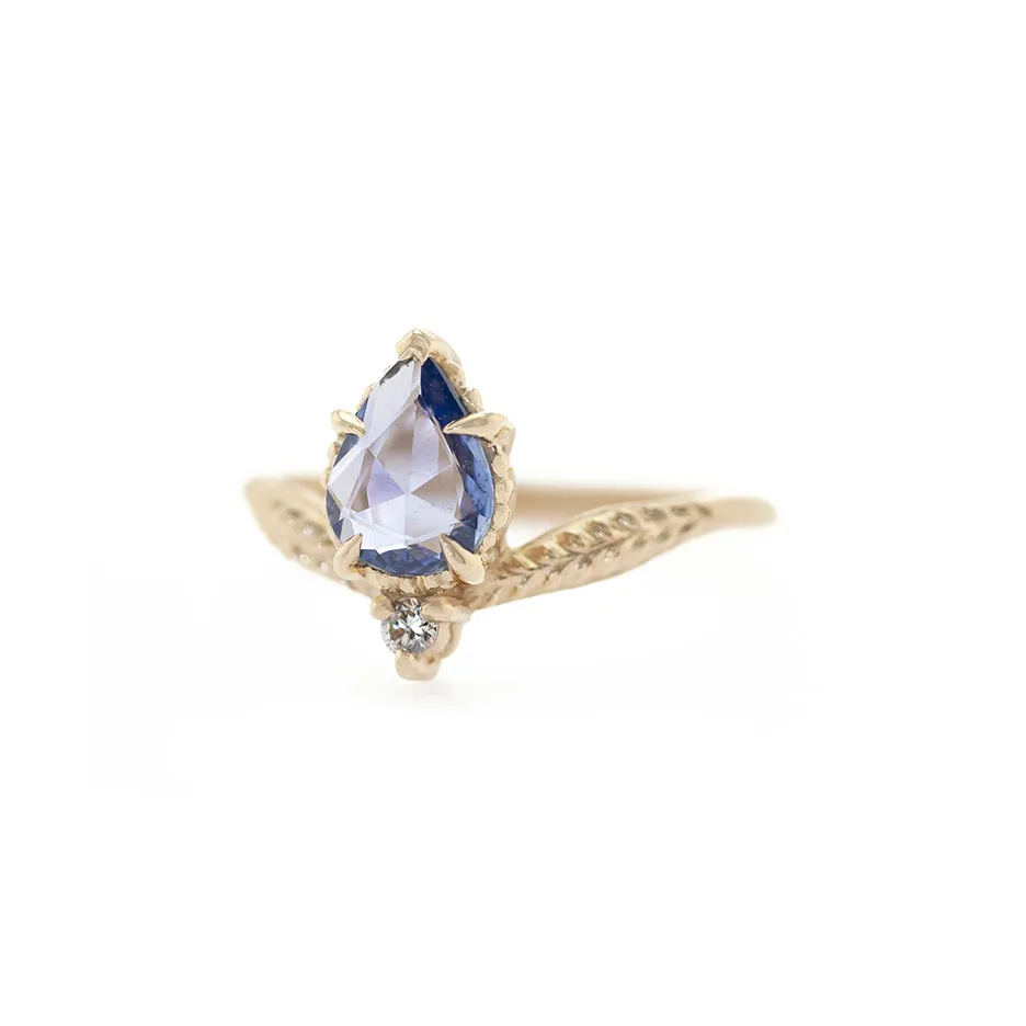 NEW! Evergreen Tulip Cherie Ring with Rosecut Sapphire By Megan Thorne