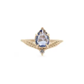 NEW! Evergreen Tulip Cherie Ring with Rosecut Sapphire By Megan Thorne