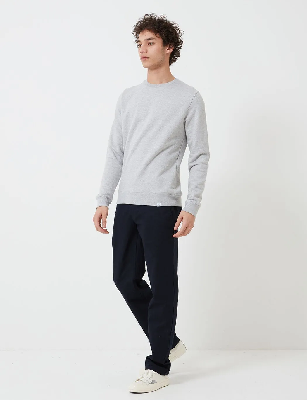 Norse Projects Vagn Classic Crew Sweatshirt (445gsm Cotton) - Light Grey Heather