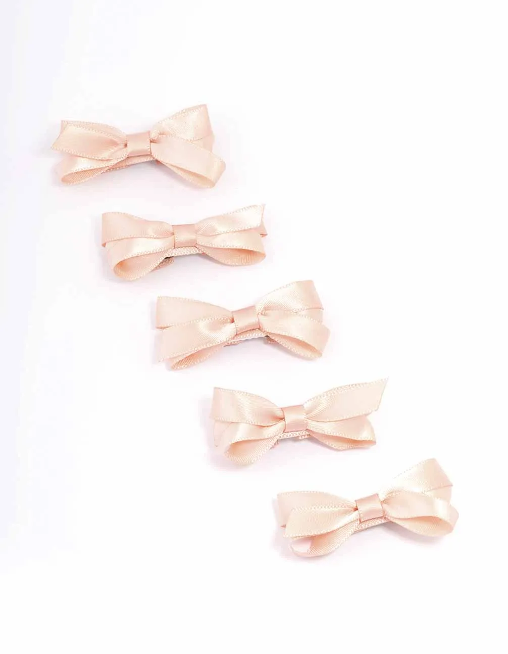 Pink Mini Hair Bows 5-Pack