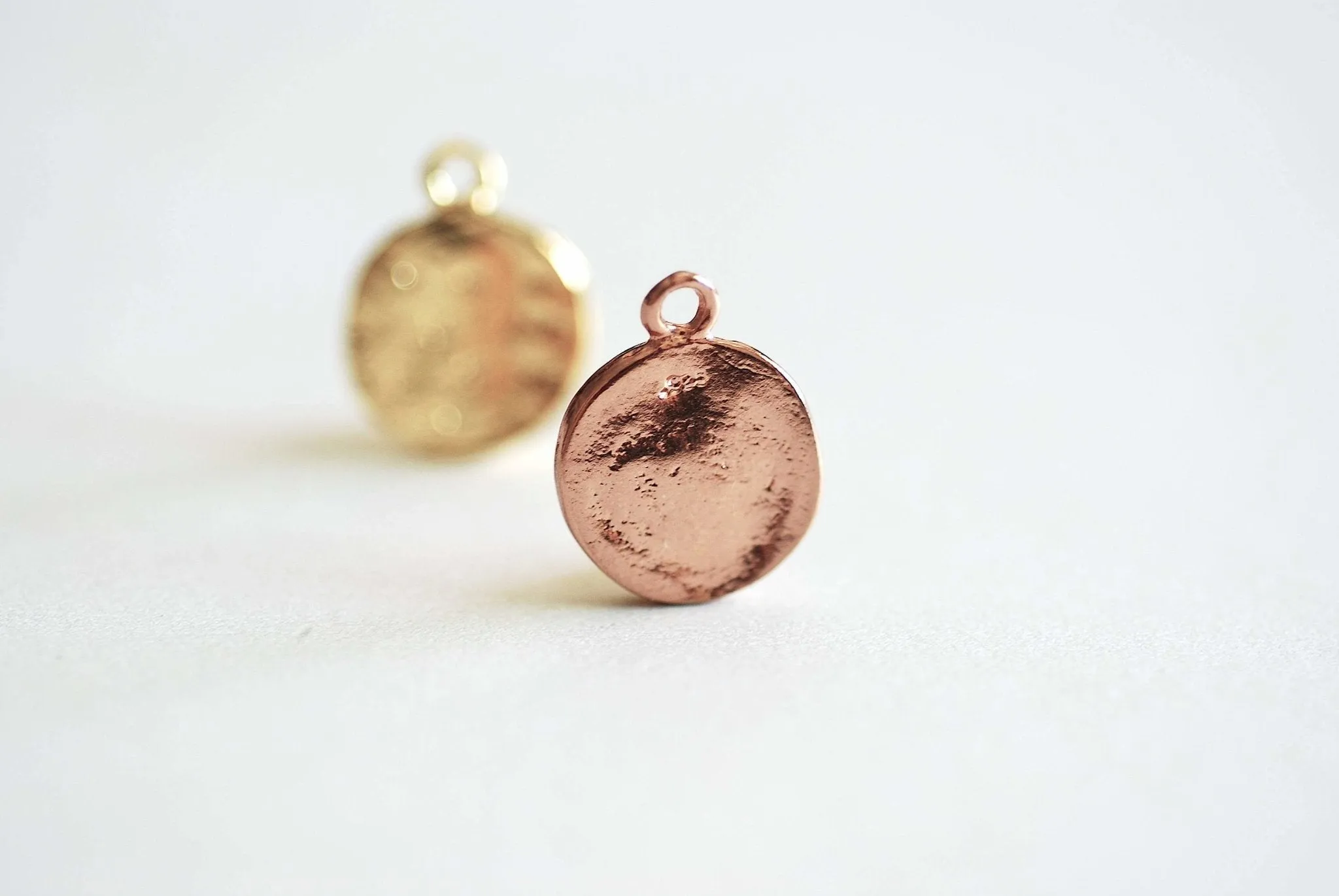 Pink Rose Wholesale Gold Moon Charm, Vermeil, Moon and Stars, Celestial Charm, Moon with Face Charm, Night Sky, Moon Disc, Round Moon Charm, Stars,370