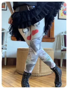 Queen of (Can-Can) Hearts Legging by fox savant