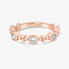 Rose Gold Diamond Stackable Ring