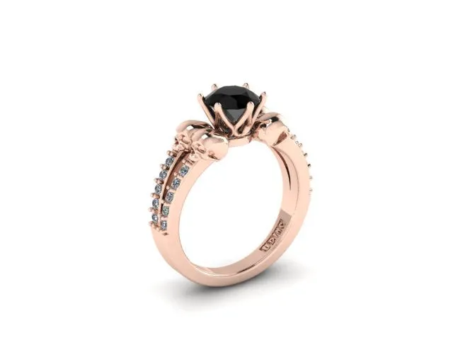 Secret Skull Engagement Ring-UDINC0337