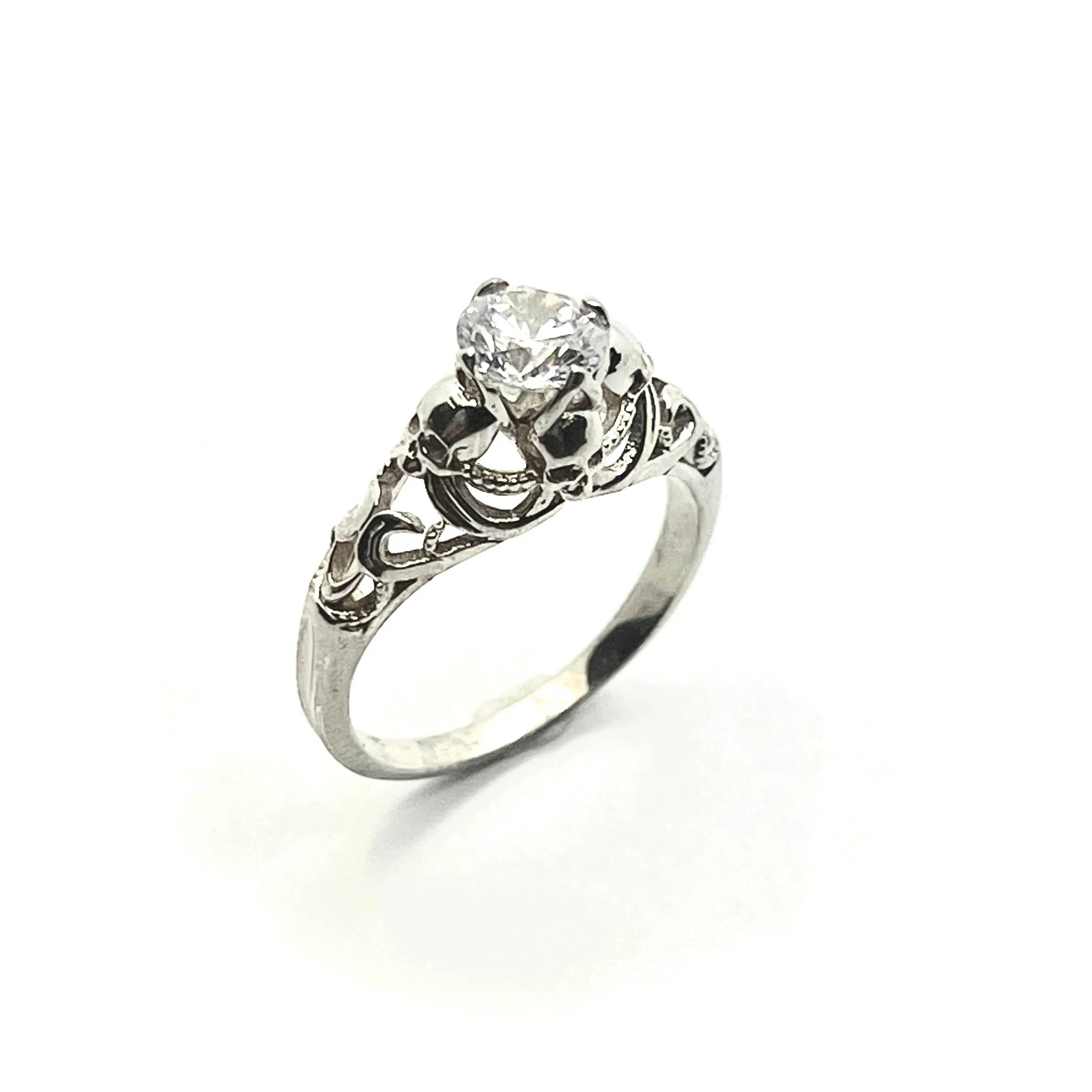 Secret Skull Engagement Ring-UDINC0533