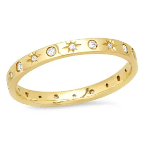 Star and Diamond Cosmos Ring