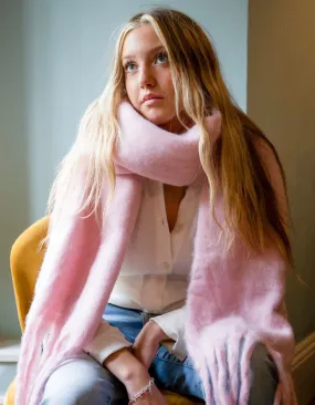 Super Soft Candy Pink Blanket Scarf