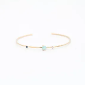 Three Stone Opal Cuff