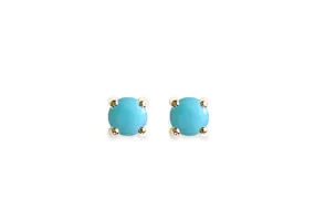 Turquoise Cabochon Studs