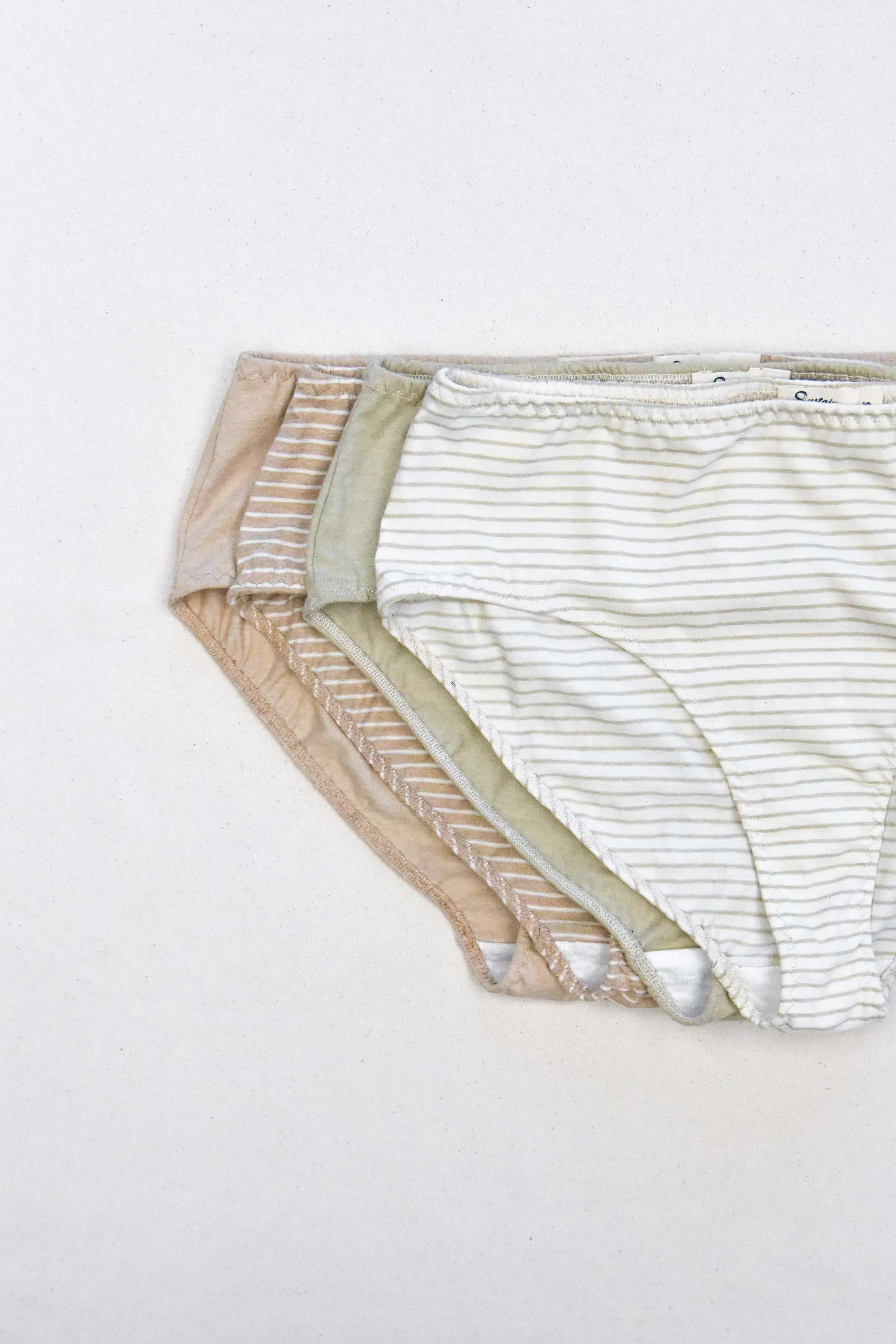 Undyed Organic High Rise Panties