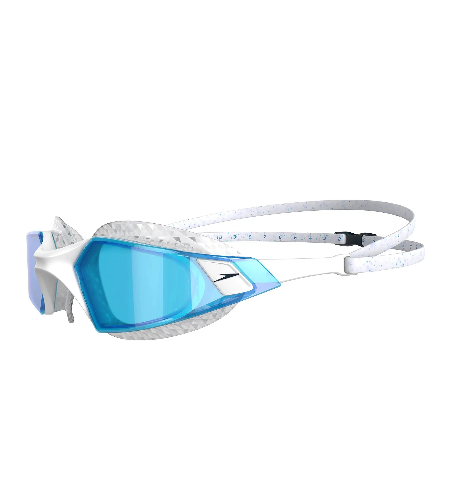 Unisex Adult Aquapulse Pro Tint-Lens Swim Goggles - White & Blue