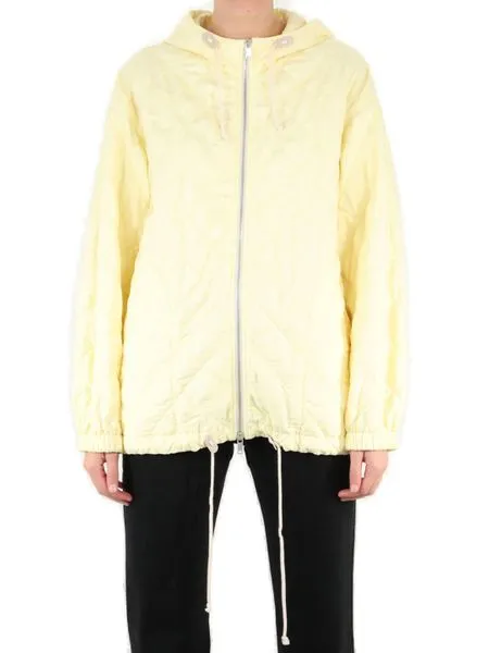 YELLOW QUILTED JACKET