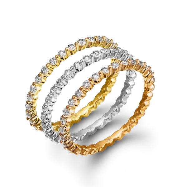 Zeghani - 14K White Gold Eternity Band