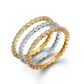 Zeghani - 14K White Gold Eternity Band